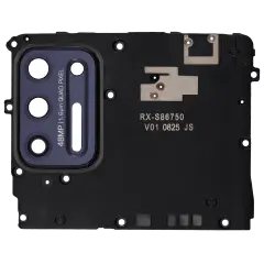 Antenna Cover with Back Camera Lens For Motorola Moto G Stylus 6.8" (XT2115 / 2021) (Aurora Black)