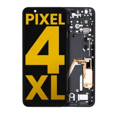 OLED Assembly With Frame For Google Pixel 4 XL (Refurbished) (Pink Power Button)