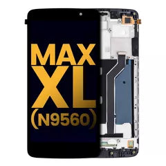 LCD Assembly With Frame For ZTE Max XL (N9560) (Refurbished) (Black)