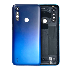 Back cover Glass For Motorola Moto G8 Power Lite (XT2055 / 2020) (Royal Blue)