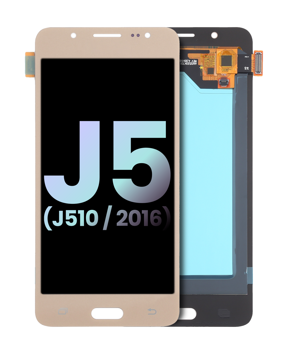 LCD Assembly Without Frame For Samsung Galaxy J5 Duos (J510 / 2016) (Service Pack) (Gold)