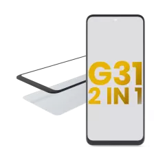 2 in 1 Front Glass With OCA Pre-Installed For Motorola Moto G31 (XT2173 / 2021)