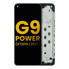 LCD Assembly With Frame For Motorola Moto G9 Power (XT2091 / 2020) (Refurbished) (All Colors)