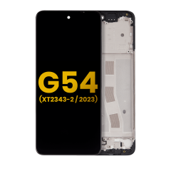 LCD Assembly With Frame For Moto G54 (XT2343 / 2023) (Refurbished) (All Colors)