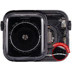 Housing Assembly Compatible For Watch Series 5 (40MM) (Used OEM Pull: Grade A) (Cellular Version) (Aluminum / Space Black)