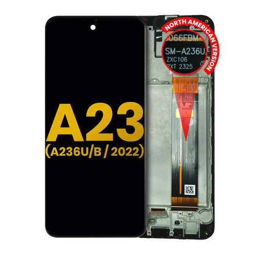 LCD Assembly With Frame For Samsung Galaxy A23 5G (A236U/B / 2022) (North American U/B Version) (Refurbished) (All Colors)