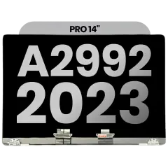 Complete LCD Display Assembly For MacBook Pro 14" A2992 (2023) (Used OEM Pull: Grade B) (Space Black)