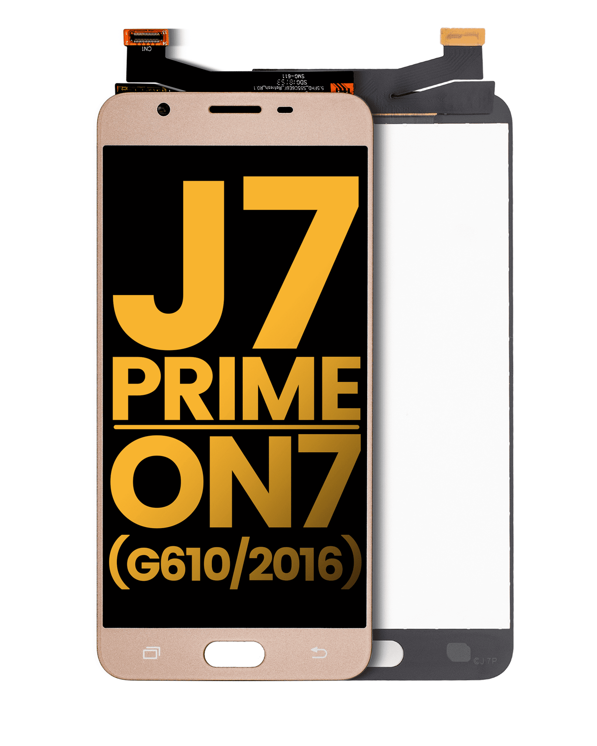 LCD Assembly Without Frame For Samsung Galaxy J7 Prime / On7 (G610 / 2016) (Refurbished) (Gold)