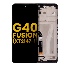 LCD Assembly With Frame For Motorola Moto G40 Fusion (XT2147-1) (Refurbished) (All Colors)