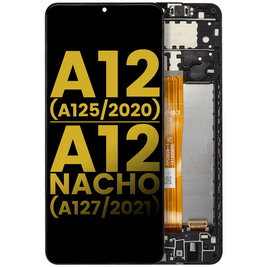 LCD Assembly With Frame For Samsung Galaxy A12 (A125 / 2020) / A12 Nacho (A127 / 2021) (Refurbished) (All Colors)