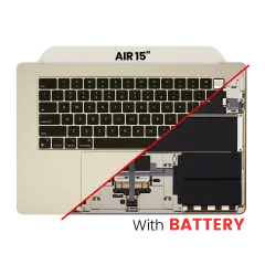 Top Case with Battery and Keyboard (ANSI US) For MacBook Air 15" A2941 (2023) (Starlight)