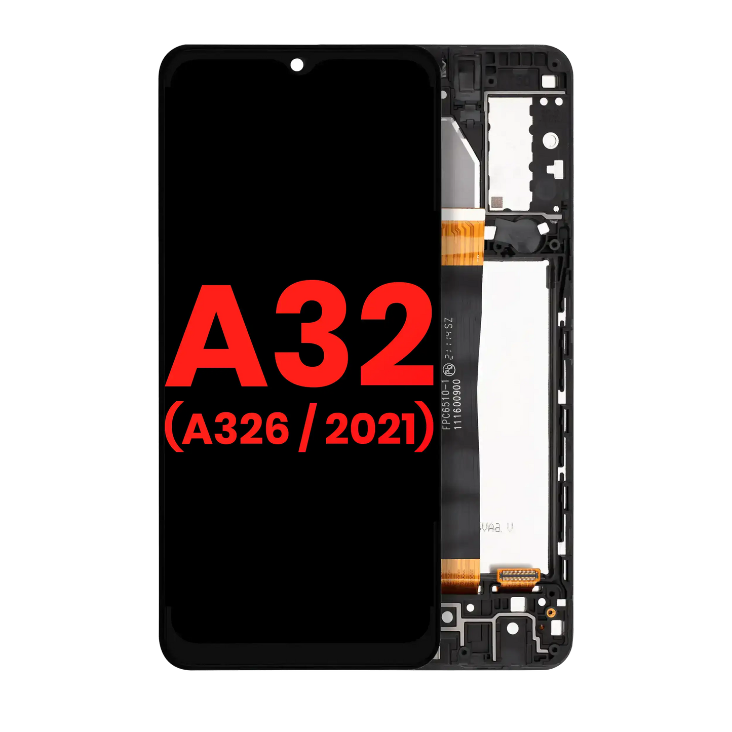 LCD Assembly With Frame For Samsung Galaxy A32 5G (A326 / 2021) (All Models) (Aftermarket Plus) (Awesome Black)
