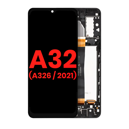 LCD Assembly With Frame For Samsung Galaxy A32 5G (A326 / 2021) (All Models) (Aftermarket Plus) (Awesome Black)