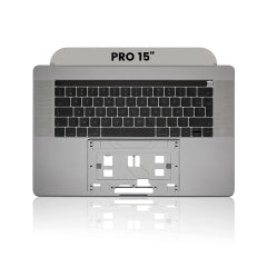 Top Case with Keyboard (ISO French) For MacBook Pro 15" A1707 (2016-2017) (Space Gray)