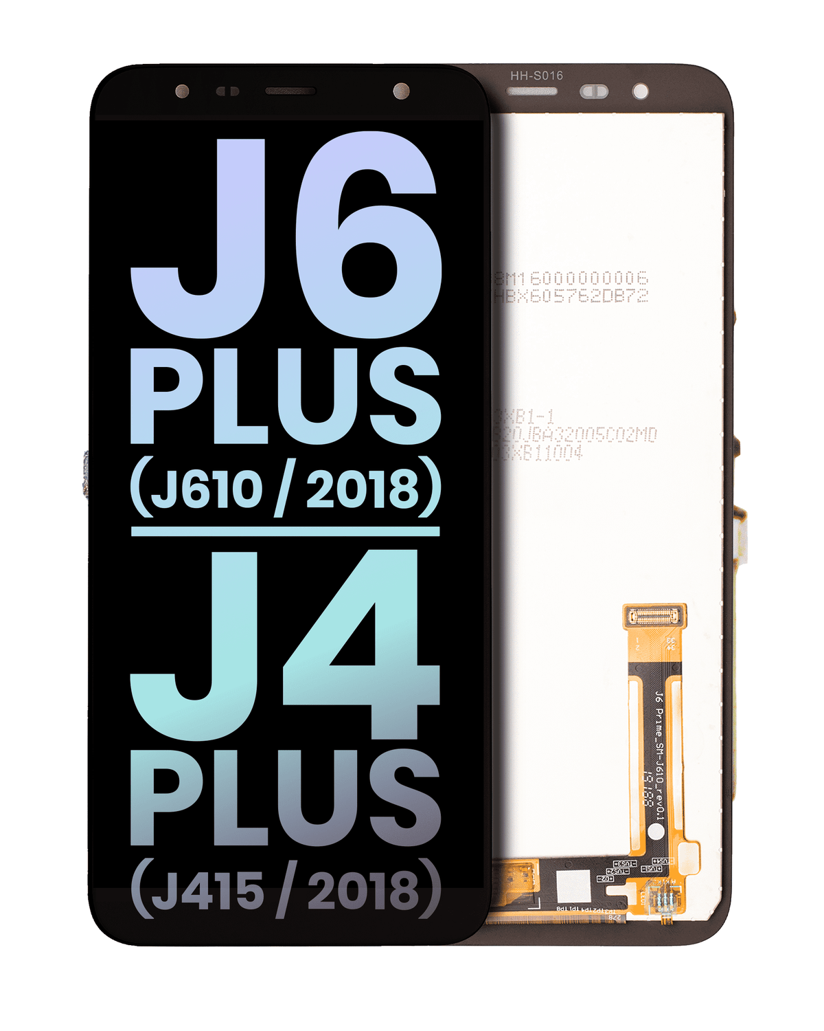 LCD Assembly Without Frame For Samsung Galaxy J6 Plus (J610 / 2018) / J4 Plus (J415 / 2018) (Service Pack) (Black)
