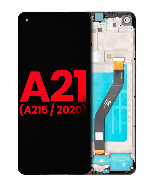 LCD Assembly With Frame For Samsung Galaxy A21 (A215 / 2020) (Aftermarket Plus)