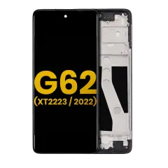 LCD Assembly With Frame For Motorola Moto G62 5G (XT2223 / 2022) (Refurbished) (All Colors)