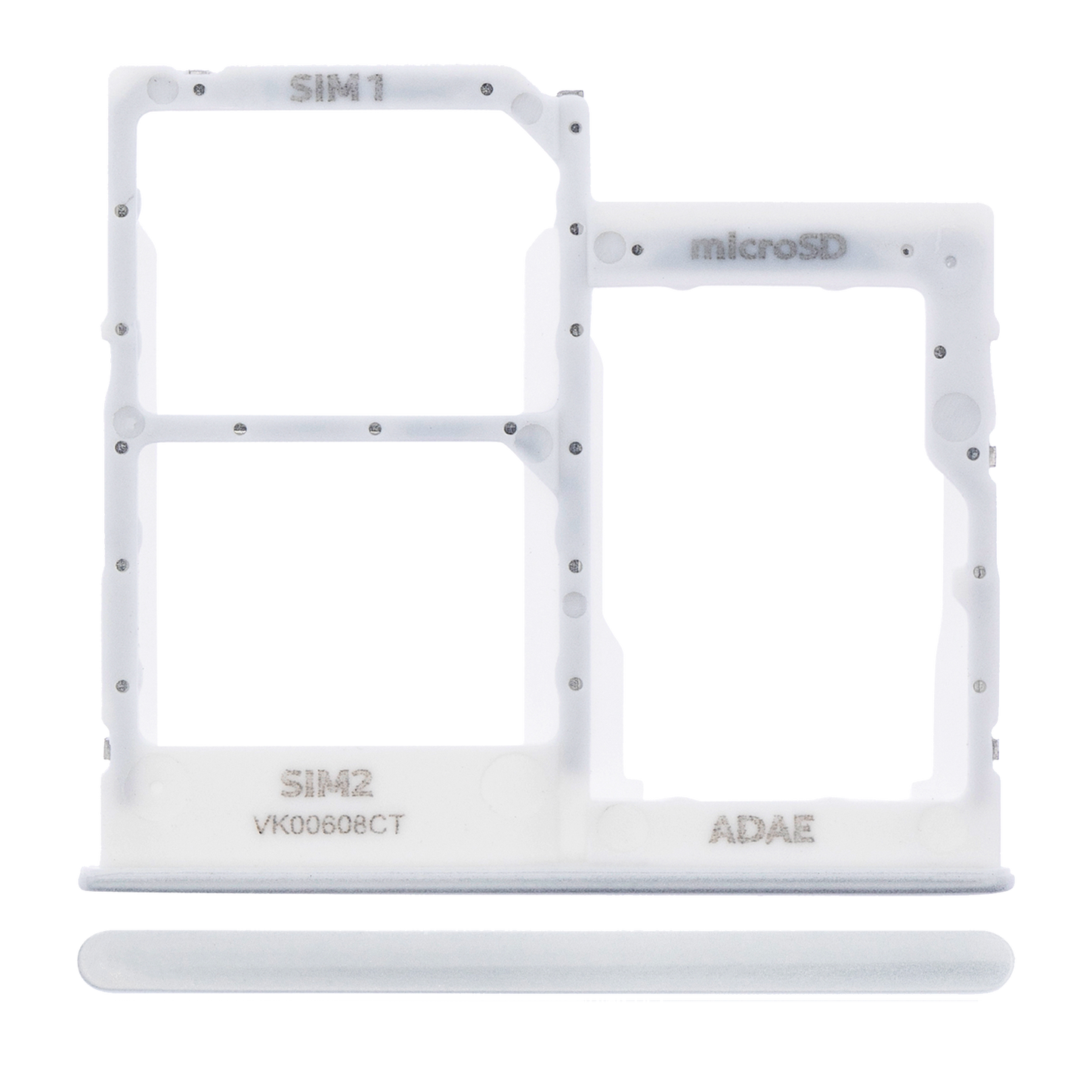 Dual Sim Card Tray For Samsung Galaxy A41 (A415 / 2020) (Prism Crush Silver)