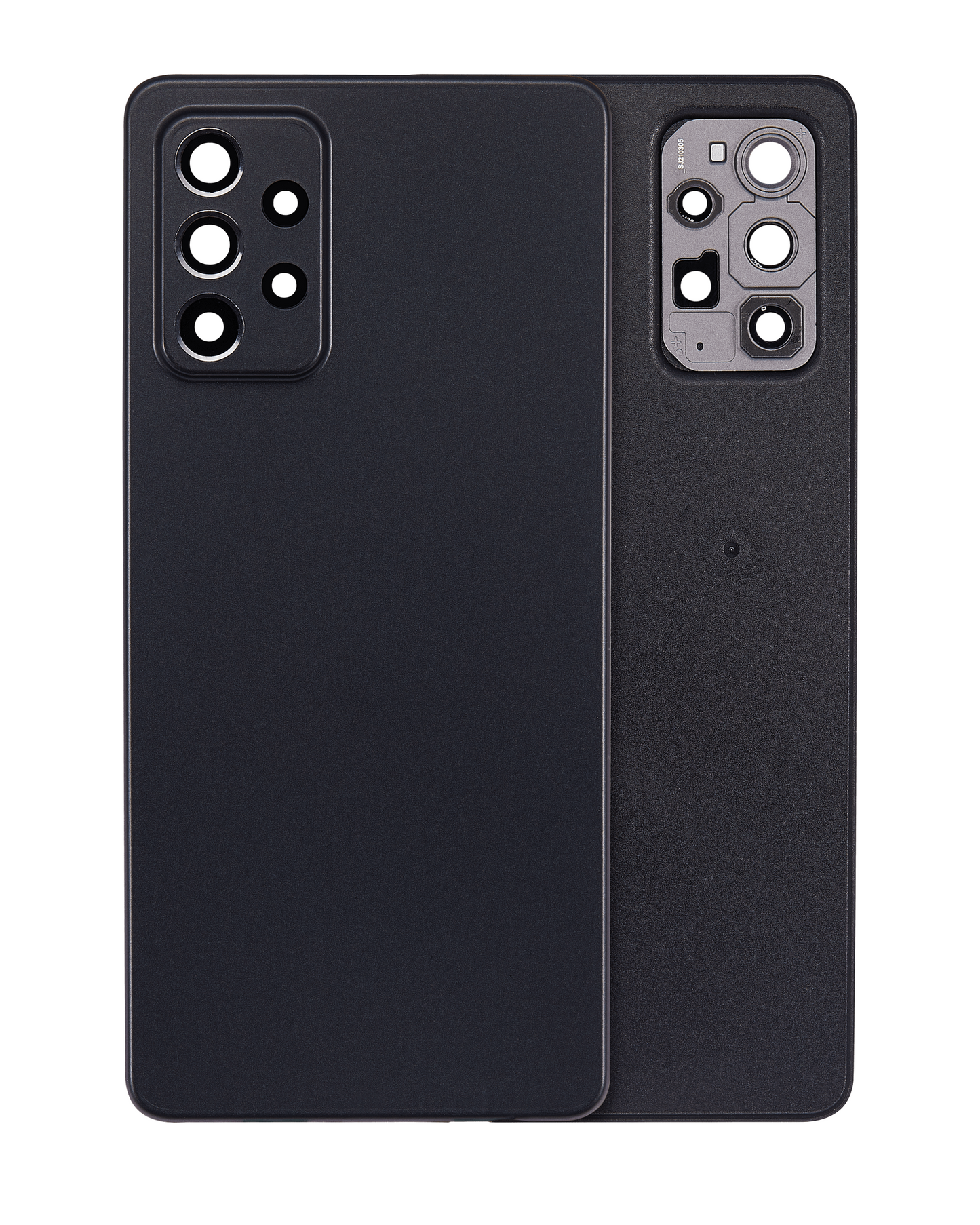 Back cover Glass For Samsung Galaxy A72 (A725 / 2021) (Aftermarket Plus) (Awesome Black)