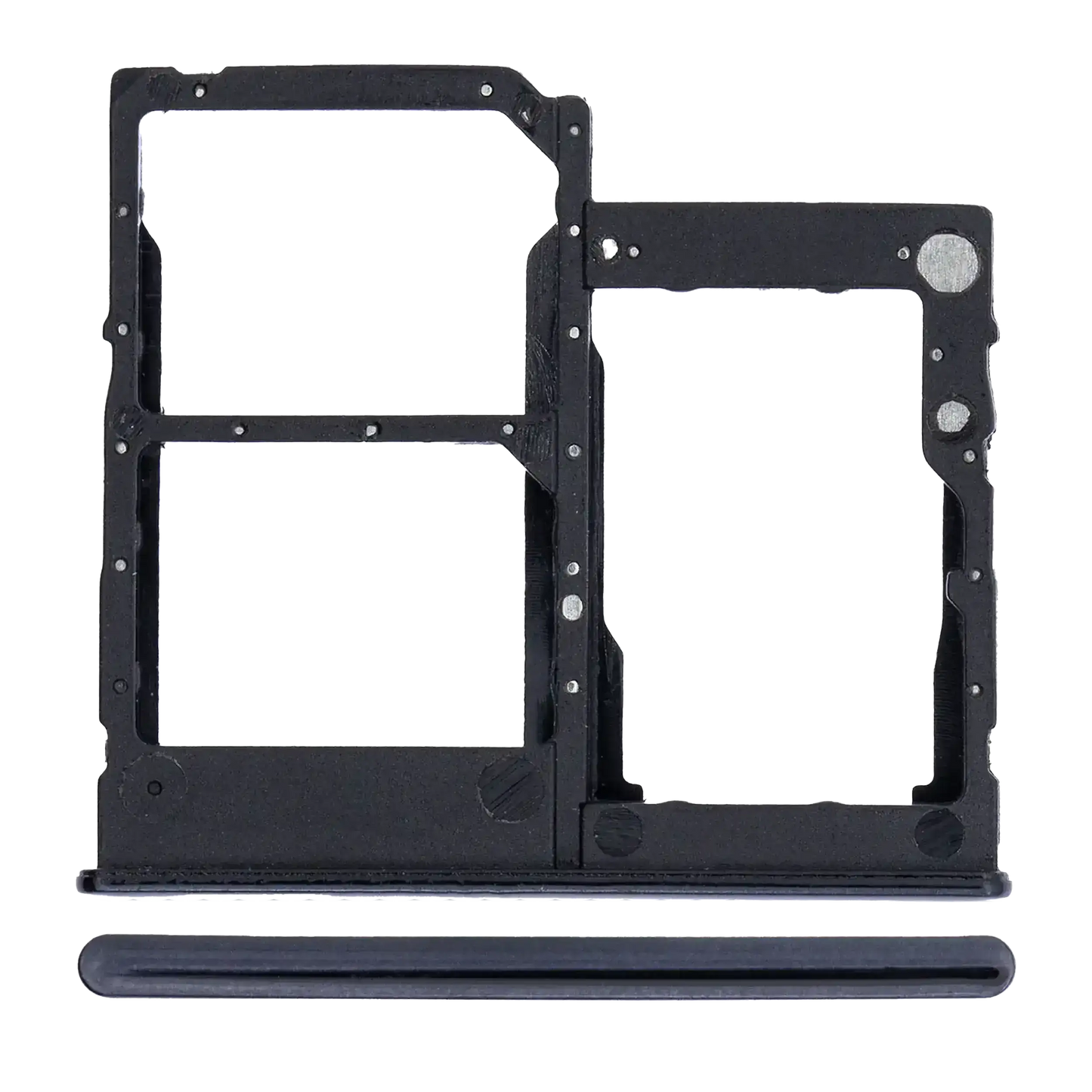 Dual Sim Card Tray For Samsung Galaxy A41 (A415 / 2020) (Prism Crush Black)