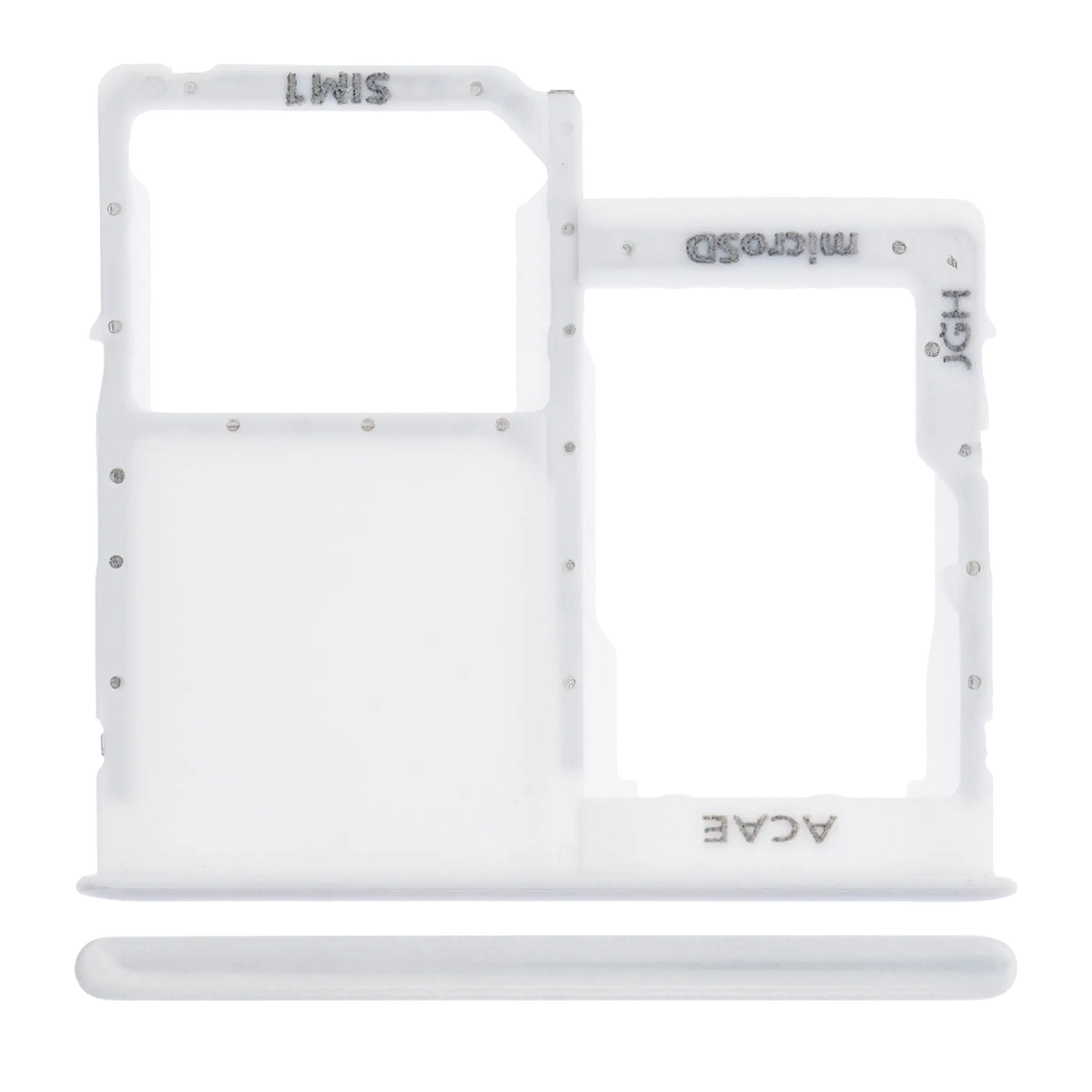 Single Sim Card Tray For Samsung Galaxy A41 (A415 / 2020) (Prism Crush Silver)