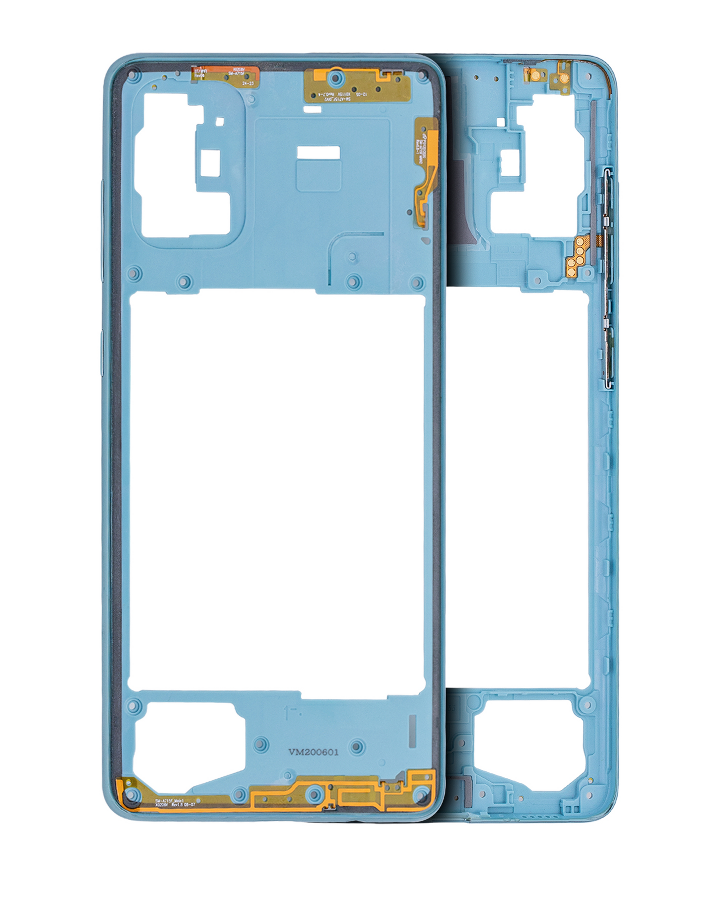 Mid-Frame Housing For Samsung Galaxy A71 (A715 / 2020) (Aftermarket Plus) (Prism Crush Blue)