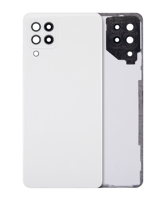 Back Cover Glass With Camera Lens For Samsung Galaxy A22 4G (A225 / 2021) (Service Pack) (White)