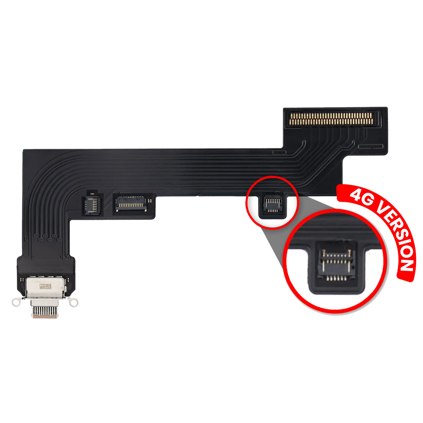 Charging Port Flex Cable For iPad Air 4 / iPad Air 5 (Cellular) (Premium) (Rose Gold)