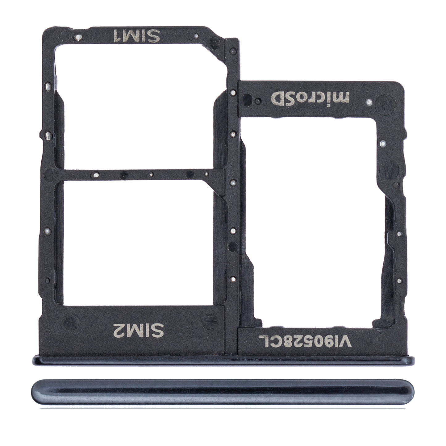 Dual Sim Card Tray For Samsung Galaxy A40 (A405 / 2019) (Black)