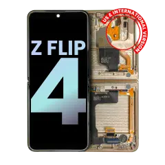 Inner OLED Assembly With Frame For Samsung Galaxy Z Flip 4 5G (US & International) (Service Pack) (Yellow)