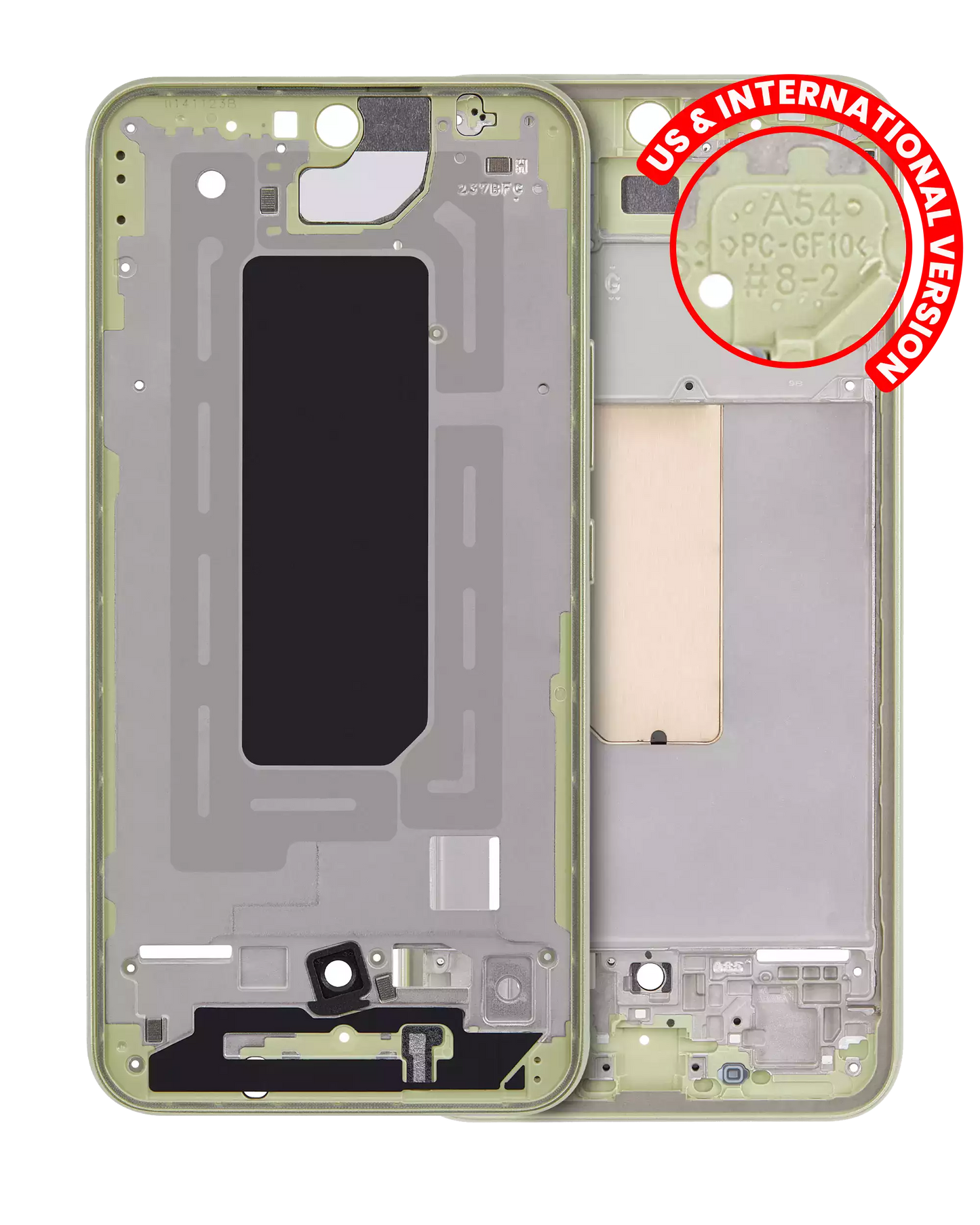 Mid-Frame Housing For Samsung Galaxy A54 5G (A546 / 2023) (US & International Version) (Lime)