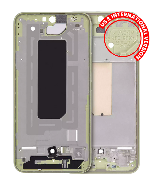 Mid-Frame Housing For Samsung Galaxy A54 5G (A546 / 2023) (US & International Version) (Lime)