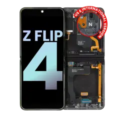 Inner OLED Assembly With Frame For Samsung Galaxy Z Flip 4 5G (US & International) (Service Pack) (Navy)