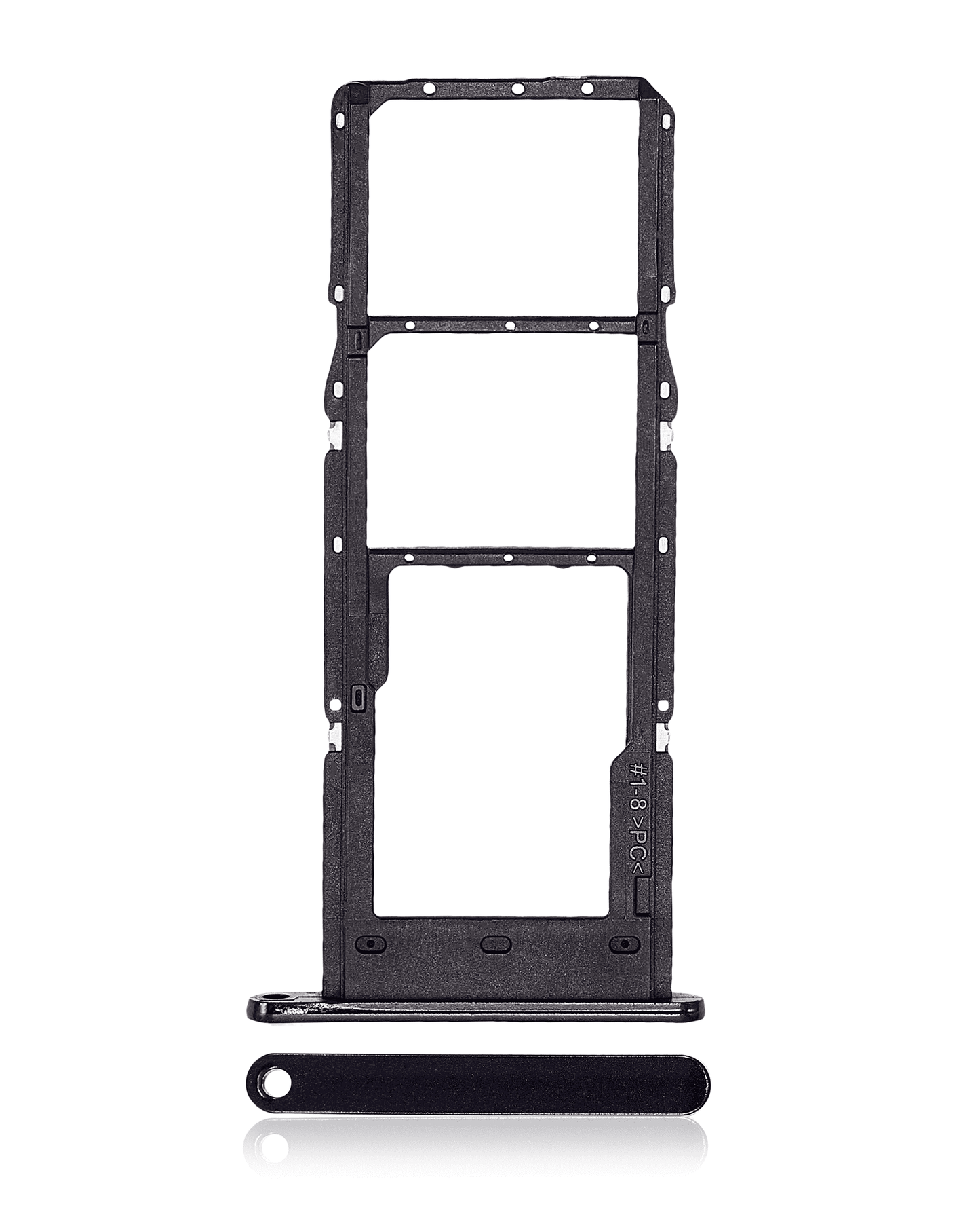 Dual Sim Card Tray For Samsung Galaxy A14 (A145F) (Black)