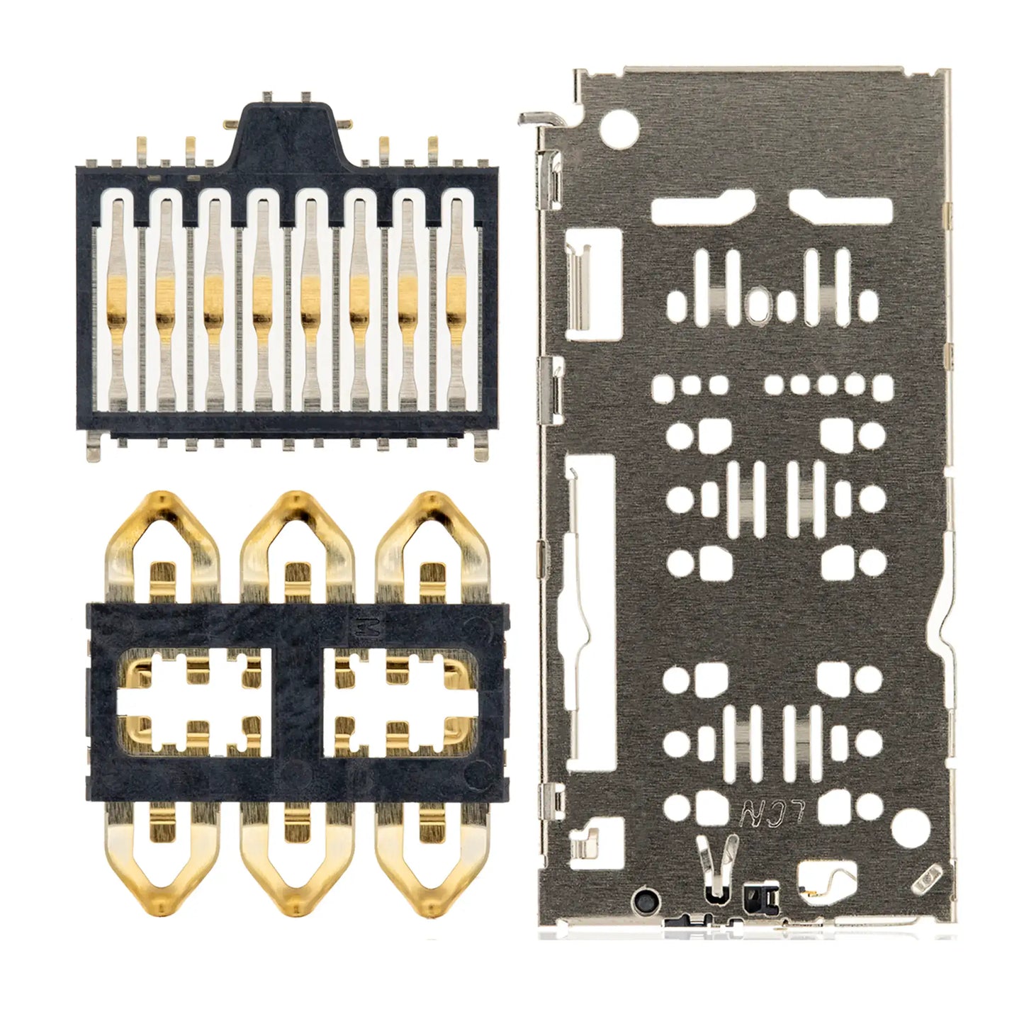 Sim Card Reader For Samsung Galaxy A10 (A105) / A20 (A205) / A30 (A305) / A50 (A505) / A51 (A515) / A70 (A705) / A9 (A920) / TCL 30 SE / Xiaomi Redmi Note 7 / Note 8 / Note 9 / Redmi Note 11 4G (Global Version) (4 Piece Set)