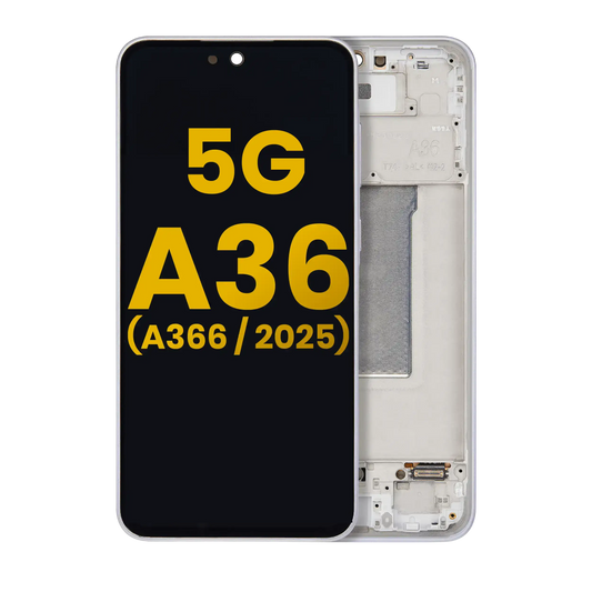 OLED Assembly With Frame For Samsung Galaxy A36 5G (A366 / 2025) (Refurbished) (Lavender)