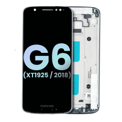 LCD Assembly With Frame For Motorola Moto G6 (XT1925 / 2018) (Genuine OEM) (Deep Indigo)