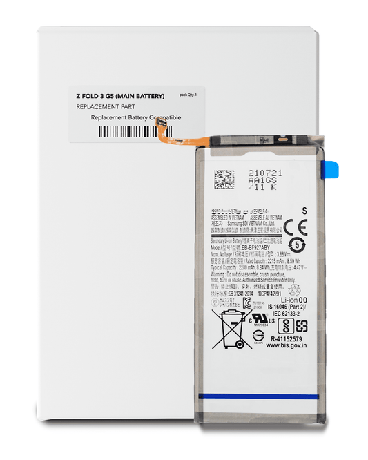Replacement Battery (Secondary ) For Samsung Galaxy Z Fold 3 5G (EB-BF927ABY) (Service Pack)
