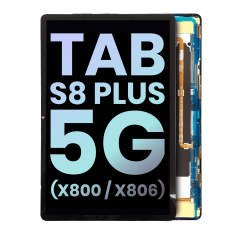 OLED Assembly Without Frame For Samsung Galaxy Tab S8 Plus 5G 12.4" (X800 / X806 / X808) ( 2022) (Service Pack) (Black)