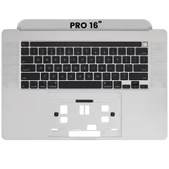 Top Case with Keyboard (ANSI US) For MacBook Pro 16" A2141 (2019) (OEM New) (Silver)