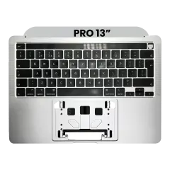 Top Case with Keyboard (ISO UK) For MacBook Pro 13" A2251 (2020) (Silver)