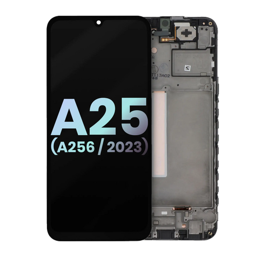 OLED Assembly With Frame For Samsung Galaxy A25 5G (A256 / 2023) (Service Pack) (All Colors)