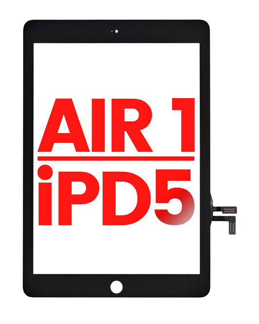 Digitizer For iPad Air 1 / iPad 5 (2017) (No Home Button Installed) (Aftermarket Plus) (Black)