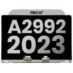 Complete LCD Display Assembly For MacBook Pro 14" A2992 (2023) (Used OEM Pull: Grade A) (Space Black)