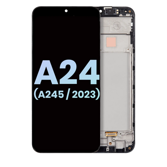 OLED Assembly With Frame For Samsung Galaxy A24 4G (A245 / 2023) (Service Pack) (All Colors)