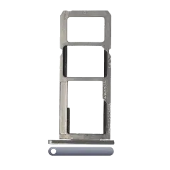 Dual Sim Card Tray For Motorola Moto G6 Play / G6 Forge (XT1922 / 2018) (Silver)