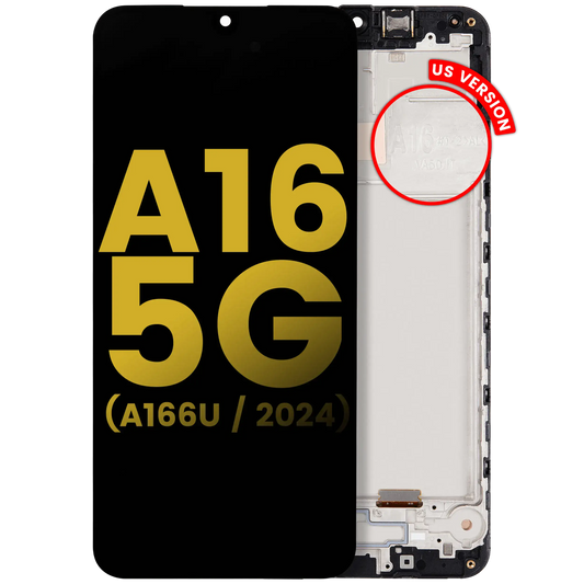OLED Assembly With Frame For Samsung Galaxy A16 5G (A166U / 2024) (US Version) (Refurbished) (All Colors)