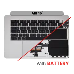 Top Case Assembly With Battery And Keyboard For MacBook Air 15" (A2941 / Mid 2023) (UK Keyboard) (Silver)