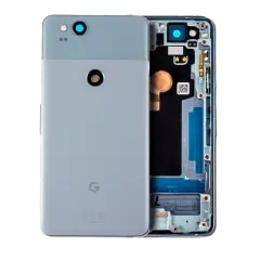 Back Housing W/ Small Components Pre-Installed For Google Pixel 2 (Genuine OEM) (Kinda Blue)