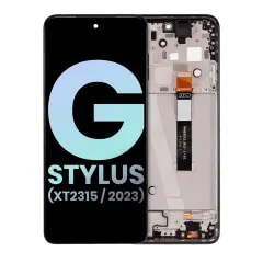 LCD Assembly With Frame For Motorola Moto G Stylus 5G (XT2315 / 2023) (Genuine OEM) (Cosmic Black)